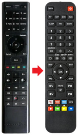 MEDIARECEIVER-500SAT TELEKOM afstandsbediening - productfoto