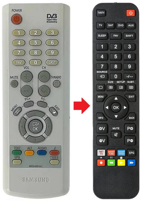MF59-00242C SAMSUNG afstandsbediening - productfoto