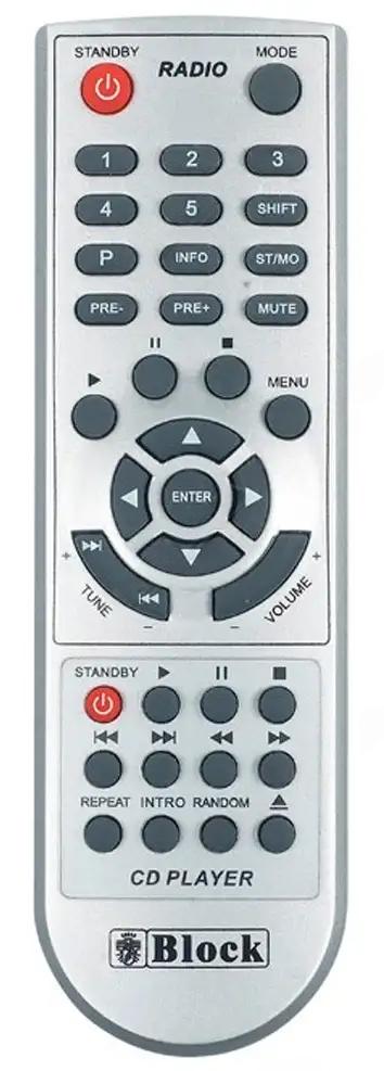 MHF700 AUDIOBLOCK afstandsbediening