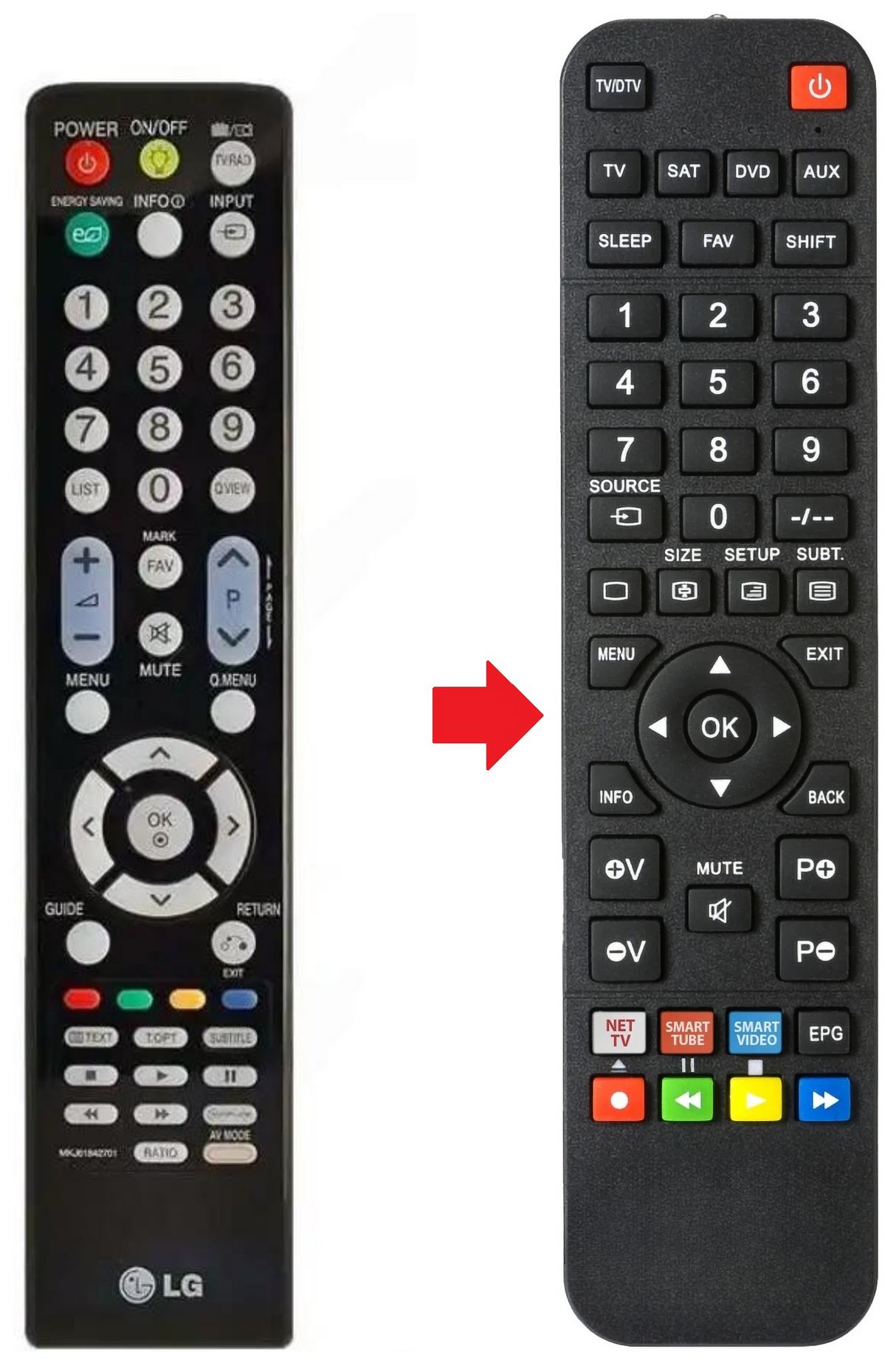 MKJ61841804 LG afstandsbediening - productfoto