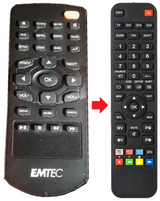 MOVIECUBE-K220 EMTEC afstandsbediening - productfoto