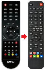 MOVIECUBE-K800 EMTEC afstandsbediening - productfoto
