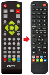 MOVIECUBE-N160H EMTEC afstandsbediening - productfoto