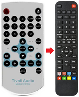 MUSIC-SYSTEM TIVOLI AUDIO afstandsbediening - productfoto