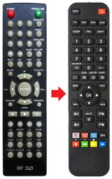 MX-DVD8355 MXONDA afstandsbediening - productfoto