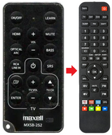 MXSB252 MAXELL afstandsbediening - productfoto