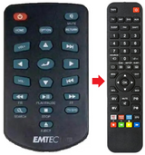 N200 EMTEC afstandsbediening - productfoto
