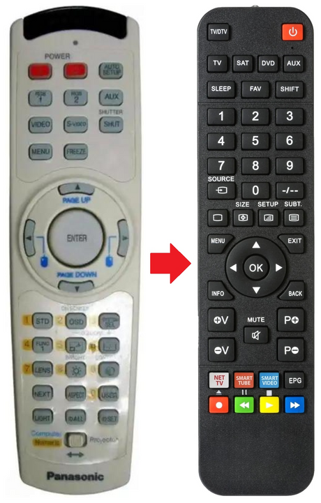 N2QAGB000024 PANASONIC afstandsbediening - productfoto