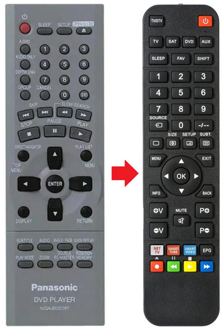 N2QAJB000067 PANASONIC afstandsbediening - productfoto