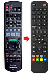 N2QAJB000132 PANASONIC afstandsbediening - productfoto