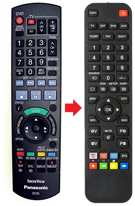 N2QAJB000132 PANASONIC afstandsbediening - productfoto