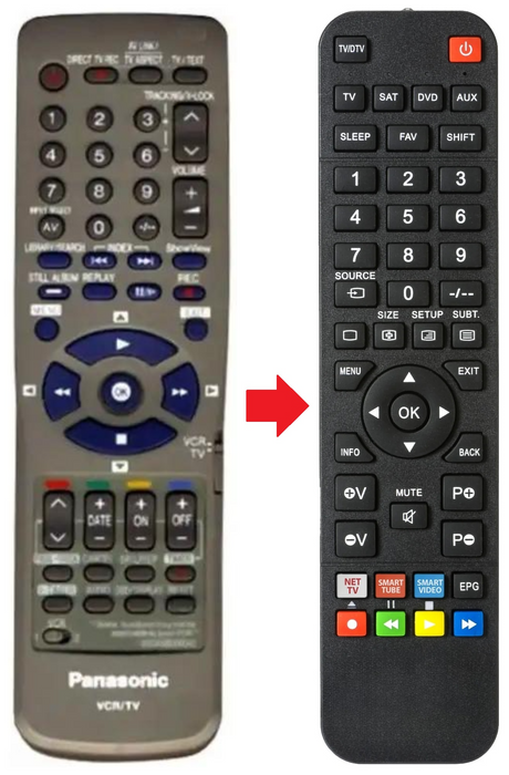 N2QAKB000040 PANASONIC afstandsbediening - productfoto