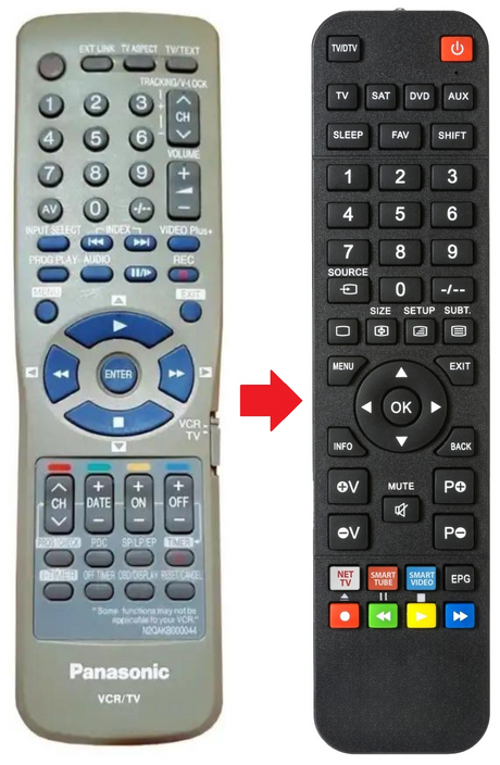 N2QAKB000044 PANASONIC afstandsbediening - productfoto