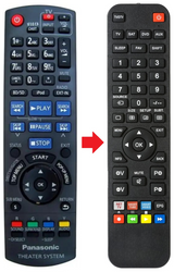 N2QAKB000089 PANASONIC afstandsbediening - productfoto