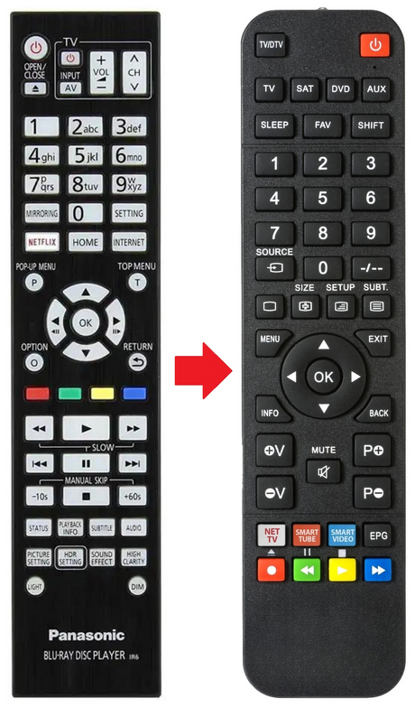 N2QAYA000128 PANASONIC afstandsbediening - productfoto