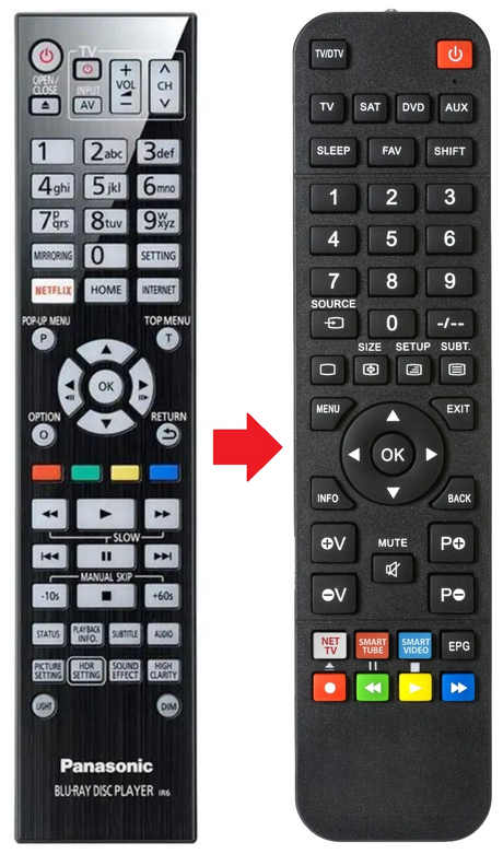 N2QAYA000172 PANASONIC afstandsbediening - productfoto