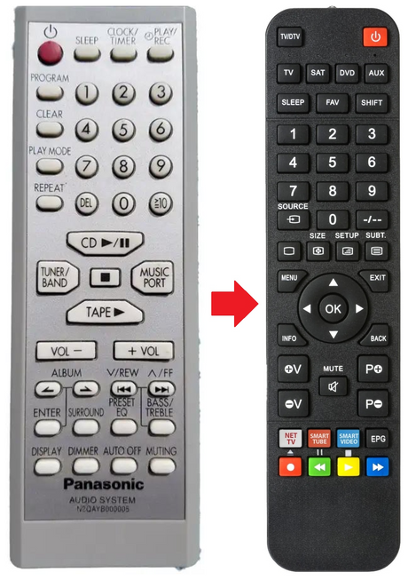 N2QAYB000005 PANASONIC afstandsbediening - productfoto