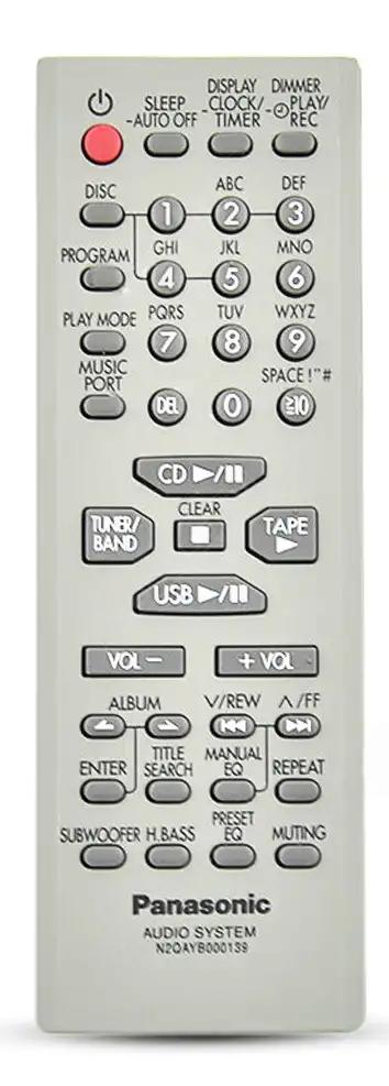 N2QAYB000139 PANASONIC afstandsbediening