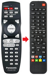 N2QAYB000164 PANASONIC afstandsbediening - productfoto