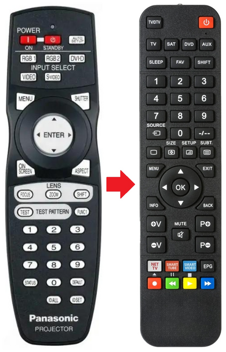 N2QAYB000164 PANASONIC afstandsbediening - productfoto