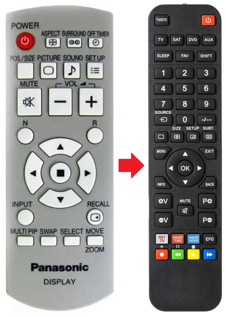N2QAYB000178 PANASONIC afstandsbediening - productfoto