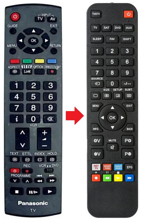 N2QAYB000222 PANASONIC afstandsbediening - productfoto
