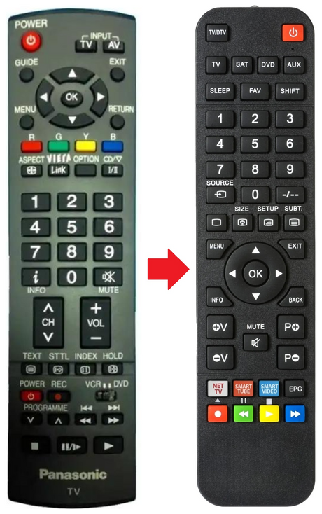 N2QAYB000228 PANASONIC afstandsbediening - productfoto