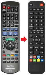 N2QAYB000271 PANASONIC afstandsbediening - productfoto