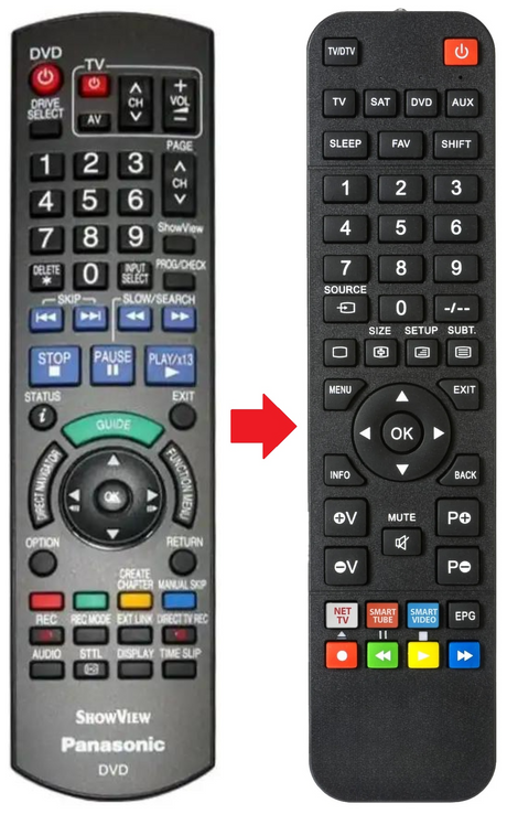 N2QAYB000271 PANASONIC afstandsbediening - productfoto