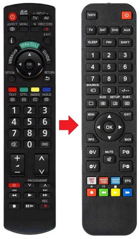 N2QAYB000328 PANASONIC afstandsbediening - productfoto