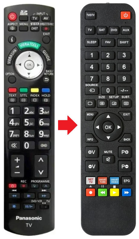 N2QAYB000353 PANASONIC afstandsbediening - productfoto