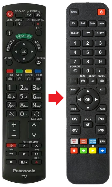 N2QAYB000354 PANASONIC afstandsbediening - productfoto