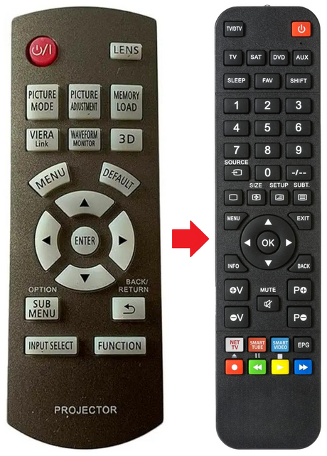 N2QAYB000450 PANASONIC afstandsbediening - productfoto