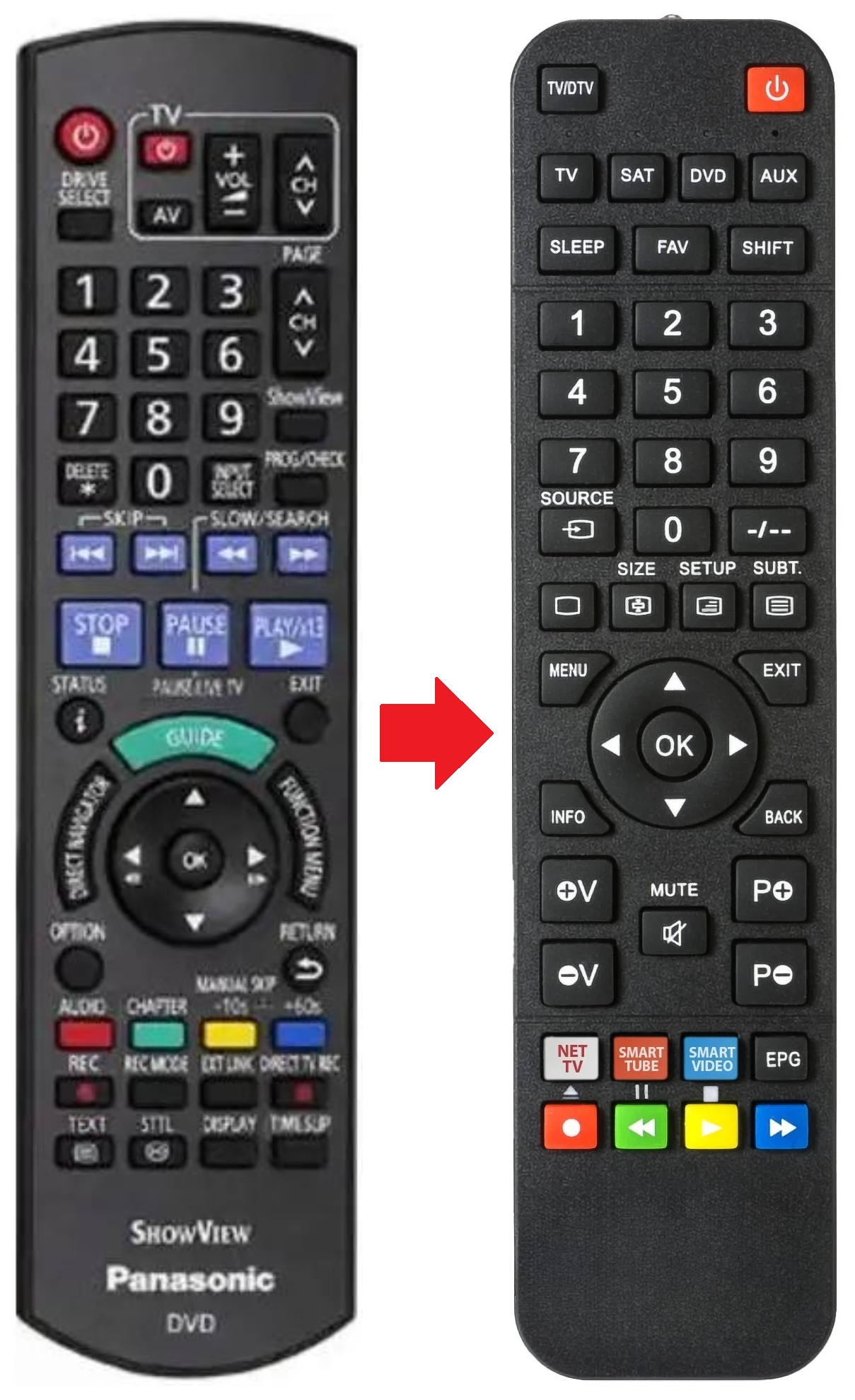 N2QAYB000464 PANASONIC afstandsbediening - productfoto