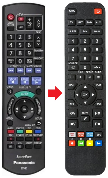 N2QAYB000464 PANASONIC afstandsbediening - productfoto