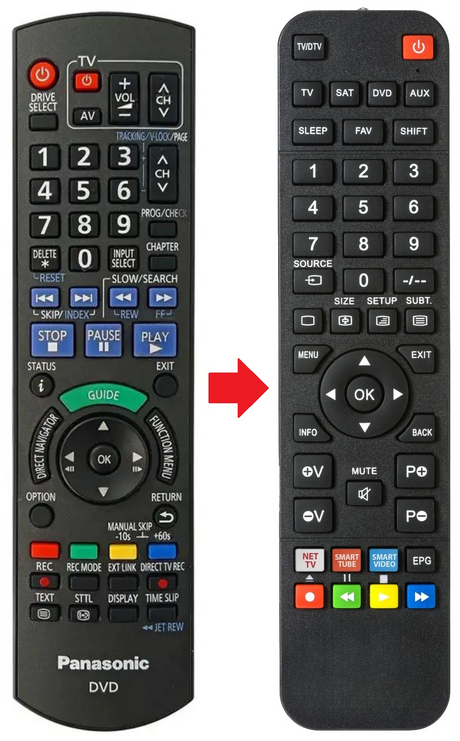 N2QAYB000466 PANASONIC afstandsbediening - productfoto