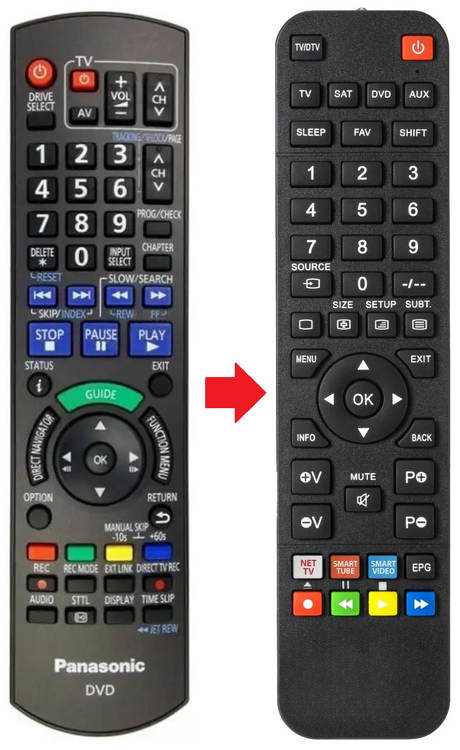 N2QAYB000468 PANASONIC afstandsbediening - productfoto