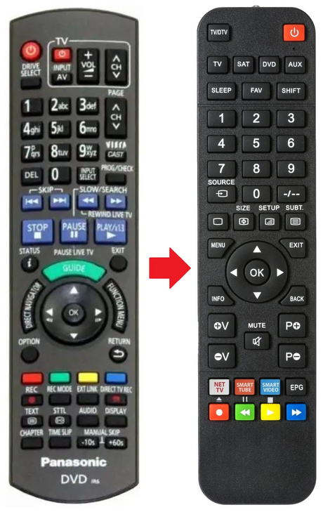N2QAYB000474 PANASONIC afstandsbediening - productfoto