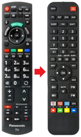 N2QAYB000505 PANASONIC afstandsbediening - productfoto