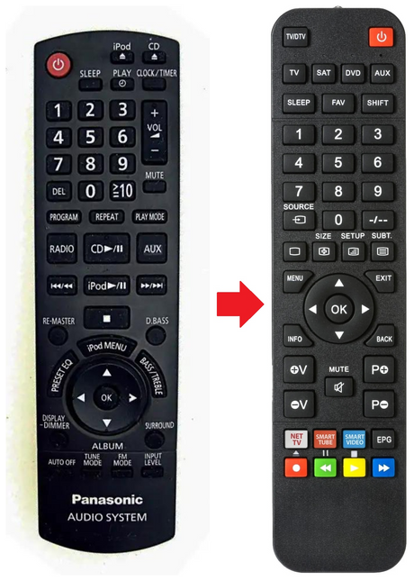 N2QAYB000522 PANASONIC afstandsbediening - productfoto