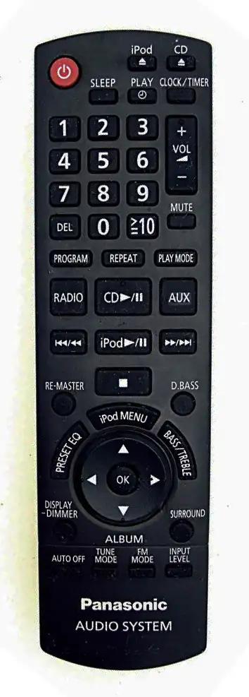 N2QAYB000522 PANASONIC afstandsbediening