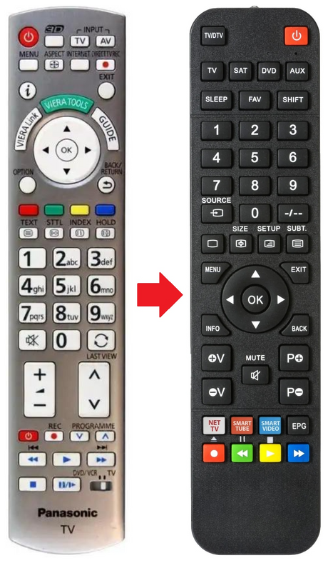 N2QAYB000572 PANASONIC afstandsbediening - productfoto