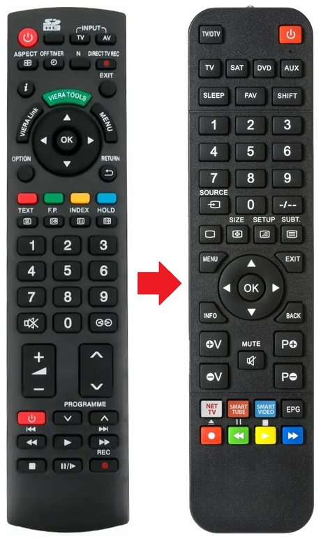 N2QAYB000717 PANASONIC afstandsbediening - productfoto