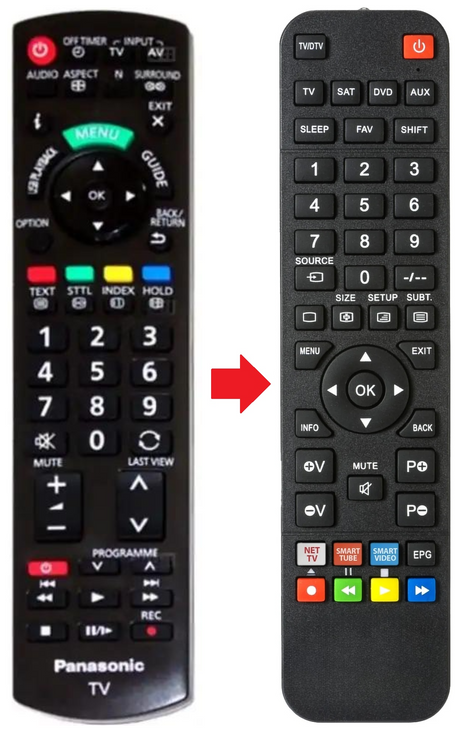 N2QAYB000718 PANASONIC afstandsbediening - productfoto