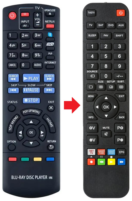 N2QAYB000722 PANASONIC afstandsbediening - productfoto