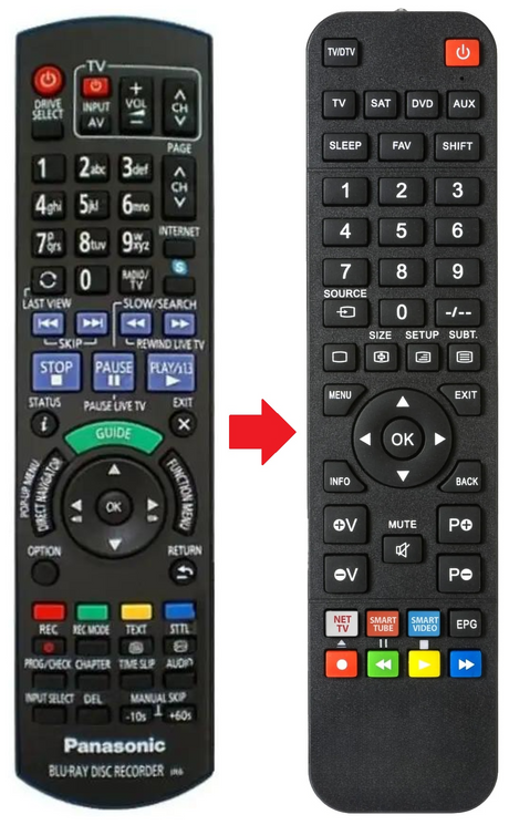 N2QAYB000759 PANASONIC afstandsbediening - productfoto