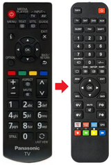 N2QAYB000816 PANASONIC afstandsbediening - productfoto
