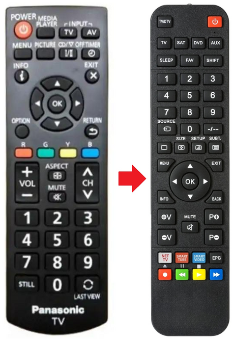N2QAYB000823 PANASONIC afstandsbediening - productfoto