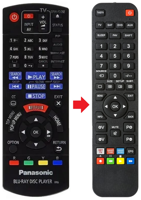 N2QAYB000953 PANASONIC afstandsbediening - productfoto