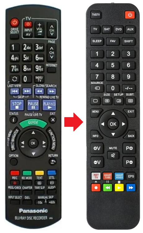 N2QAYB000979 PANASONIC afstandsbediening - productfoto